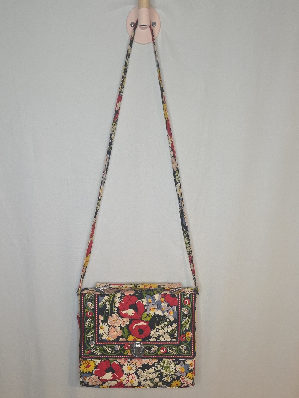 Floral Crossbody Shoulder Bag in Multi-Color